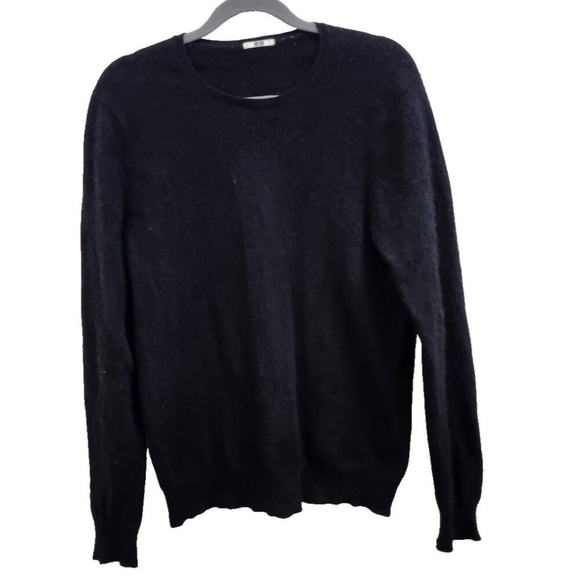 UNIQLO 100% Cashmere Sweater Black Women’s M Soft Luxury Knit Pullover Classic - Picture 3 of 12
